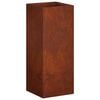 vidaXL Vaso de Jardim Ferro Enferrujado 20 x 20 x 50 cm A&ccedil;o Corten