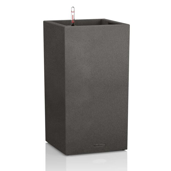 LECHUZA Vaso/floreira CANTO Stone 40 High ALL-IN-ONE preto grafite