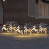 vidaXL Renard LED com 180 LEDs 6 pcs Multicolorido PET