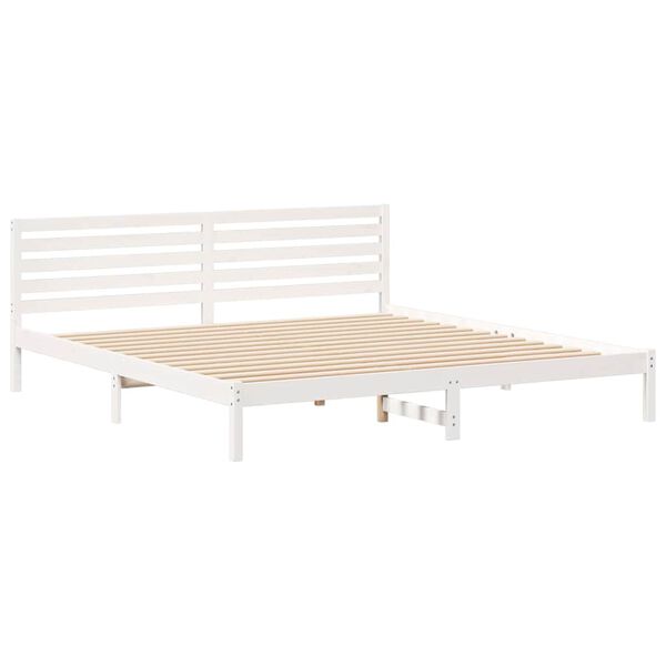 vidaXL Estrutura da Cama com cabeceira Branco 180 x 210 cm