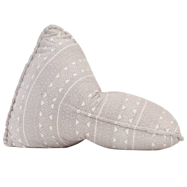 vidaXL Sof&aacute;/pufe retalhos de tecido castanho-claro