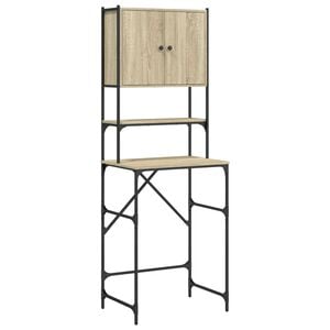 idaXL Arm&aacute;rio m&aacute;quina lavar roupa 68x48,5x194 cm carvalho sonoma