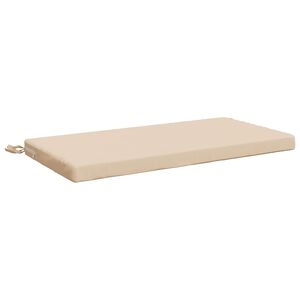 vidaXL Almofada de Banco SOEST 100% Poli&eacute;ster Creme 80 x 40 x 5 cm