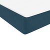 vidaXL Cama box spring com colch&atilde;o 160x210 cm veludo azul escuro