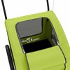 vidaXL Reboque de bicicleta p/ animais tecido oxford/ferro verde