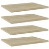 vidaXL Prateleiras estante 4pcs 40x30x1,5cm contraplacado cor carvalho