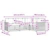vidaXL Conjunto de Sof&aacute;s para Exterior 4 pcs Natural e Bege