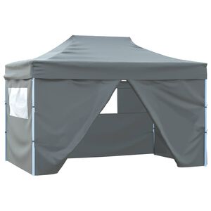 vidaXL Tenda de Festa Antracite 280 x 410 x 315 cm Tecido Oxford