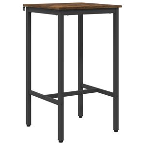 vidaXL Mesa de bar 52 x 52 x 110 cm Derivados de Madeira Retangular