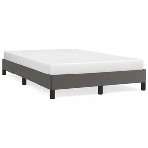 vidaXL Estrutura de cama 120x200 cm couro artificial cinzento