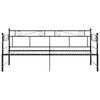 vidaXL Estrutura sof&aacute;-cama de puxar 90x200 cm metal preto