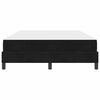 vidaXL Cama Box com colch&atilde;o Preto 160 x 200 cm tecido