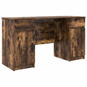 vidaXL Mesa Carvalho fumado Derivados de madeira 140 x 49 x 76 cm