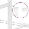 vidaXL Estrutura de cama com cabeceira 160x200 cm metal branco
