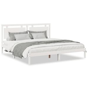 vidaXL Cama extra longa sem colch&atilde;o 200x220 cm madeira maci&ccedil;a