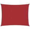 vidaXL Para-sol estilo vela tecido oxford retangular 3x4,5 m vermelho