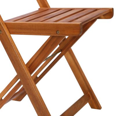 vidaXL Cadeiras bistrô de exterior 2 pcs madeira de acácia maciça