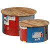 vidaXL Mesas de centro 2 pcs madeira mangueira maci&ccedil;a