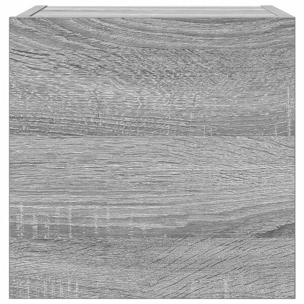 vidaXL M&oacute;vel de TV de parede 30,5x30x30 cm cinzento sonoma