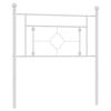 vidaXL Cabeceira de substitui&ccedil;&atilde;o 90 cm metal branco