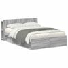 vidaXL Estrutura de Cama com Armazenamento Sonoma cinzento
