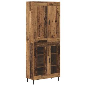 vidaXL Buff&ecirc; 2 pcs Madeira antiga Madeira processada