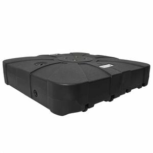 vidaXL Base para guarda-sol de bra&ccedil;o articulado 150 Preto Quadrado