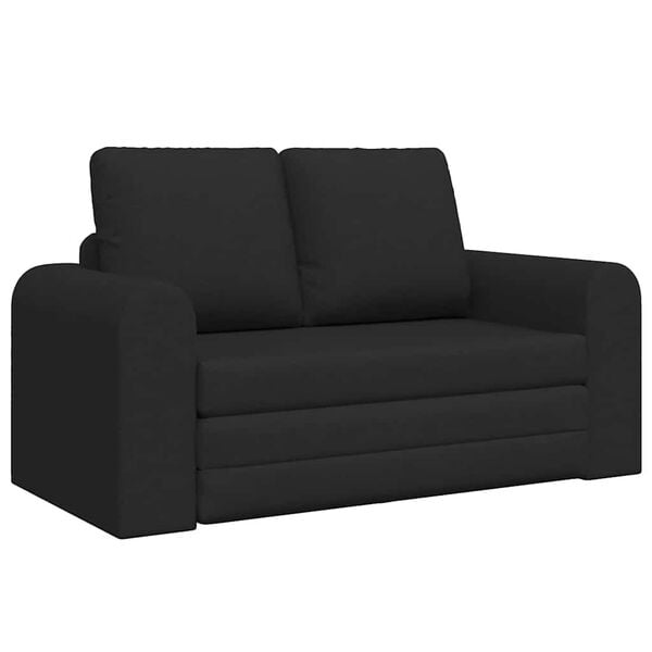 vidaXL Sof&aacute;-Cama 60cm Preto tecido
