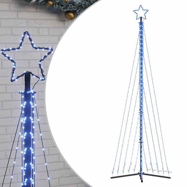 vidaXL &Aacute;rvore de Natal LED 495 LEDs Azul 300,5 cm