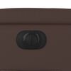 vidaXL Poltrona reclin&aacute;vel el&eacute;trica couro artificial castanho