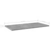 vidaXL Prateleiras para estante 4 pcs 60x30x1,5cm contraplacado cinza