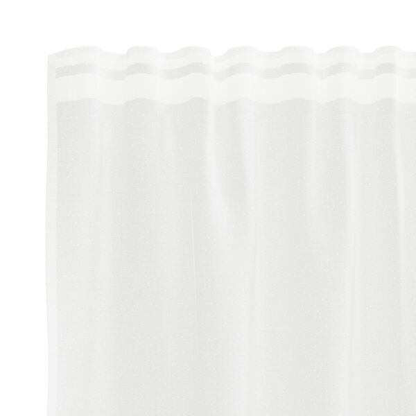 vidaXL Cortina de Renda com cortinas Branco 100 x 150 cm Poli&eacute;ster