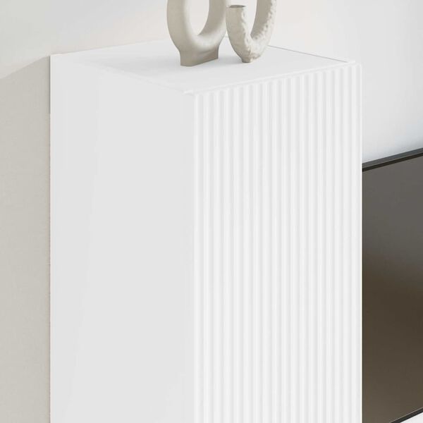 vidaXL Arm&aacute;rio de TV de Parede 2 pcs Branco 30 x 31 x 60 cm