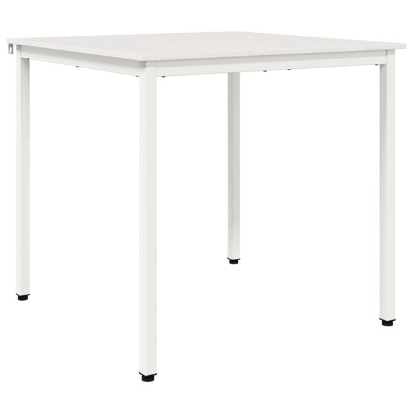 vidaXL Mesa de jantar Branco 80 x 80 x 75 cm