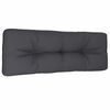 vidaXL Almofad&atilde;o para sof&aacute; de paletes 120x40x12 cm tecido antracite