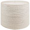 vidaXL Corda de Juta 60 mm 100 m Branco 100% juta Tossa