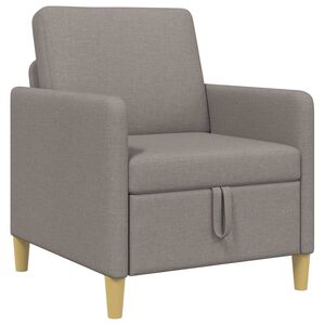 vidaXL Sofa com Armazenamento Cinzento-acastanhado 72 x 78 x 87 cm