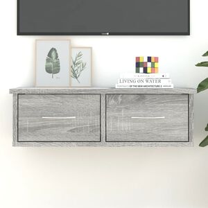 vidaXL Arm&aacute;rio parede 60x26x18,5 cm derivados madeira cinzento sonoma