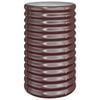 vidaXL Vaso/floreira de jardim a&ccedil;o galvanizado 40x40x68 cm castanho