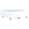 vidaXL Mesa de centro 100x100x35 cm branco brilhante