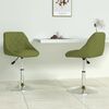 vidaXL Cadeiras de jantar girat&oacute;rias 2 pcs veludo verde-claro