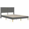 vidaXL Estrutura da Cama Cinza Escuro 120 x 200 cm Poli&eacute;ster