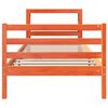 vidaXL Cama sem colch&atilde;o 90x200 cm pinho maci&ccedil;o castanho-mel