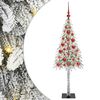 vidaXL &Aacute;rvore de Natal com 150 LEDs com suporte Branco 120 cm PE e A&ccedil;o