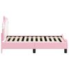 vidaXL Estrutura de Cama para Crian&ccedil;a com Cabeceira Rosa 70 x 140 cm