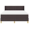 vidaXL Cama Box com colch&atilde;o Marrom Escuro 200 x 160 cm Poli&eacute;ster