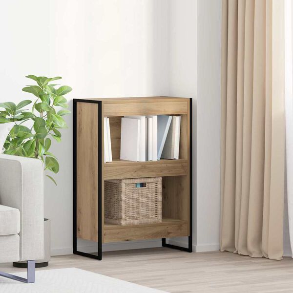 vidaXL Gabinete de Livros Carvalho Artesanal 80 x 30 x 155 cm
