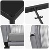 vidaXL Conjunto de Jantar para Jardim 5 pcs Antracite