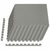 vidaXL Tapete de Fundo para Piscina 12 unid. Cinzento 4,32 m&sup2;