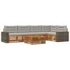 vidaXL Conjunto de Sof&aacute;s para Exterior 6 unid. Poli&eacute;ster